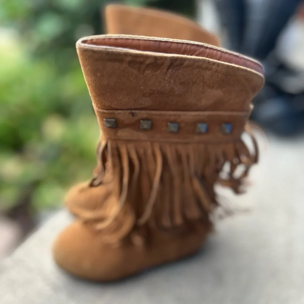 Yoki Trina Little Girls Moccasins sz 5